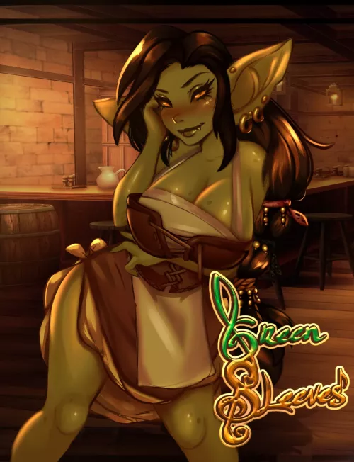 Goblin Barmaid, by @StarvedGobos