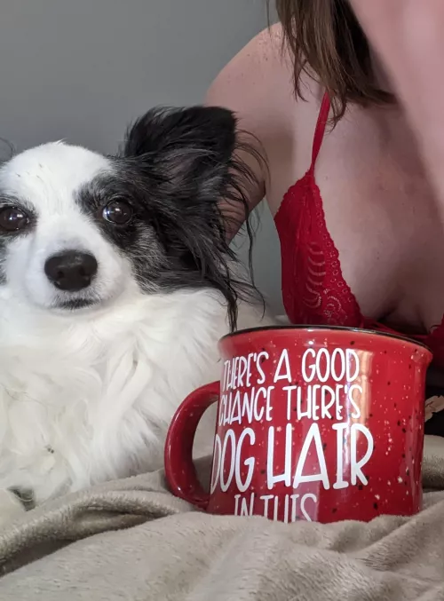 Good morning from my favourite child and I. 🤣