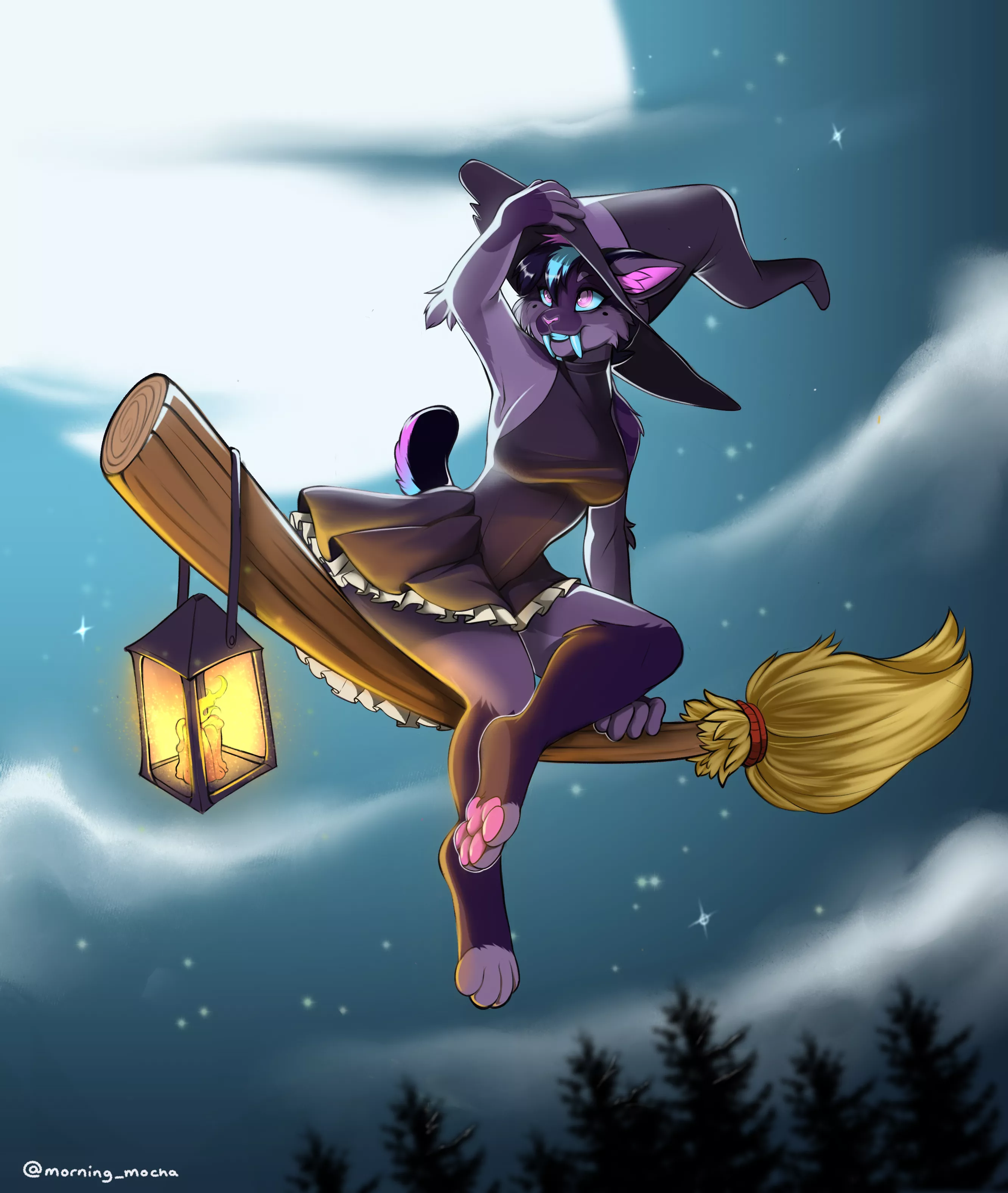 Halloween YCH for @Cephnsfw (Art by me @morning_mocha