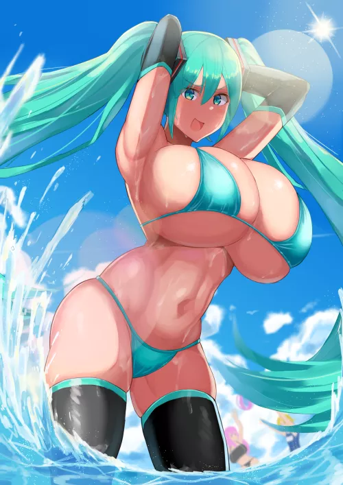 Hatsune Miku Bikini Beach Queen (Facominn) [Vocaloid]