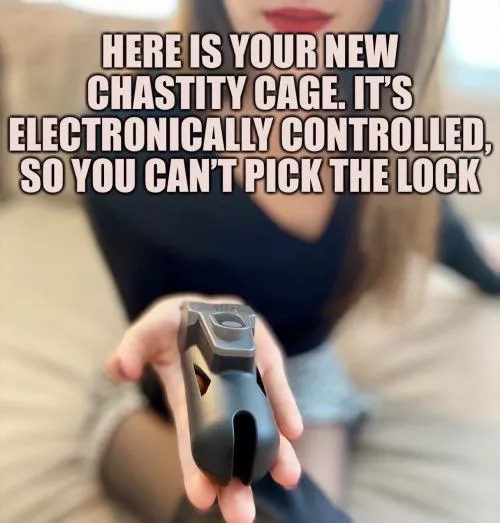 Here is your new chastity cage 😈