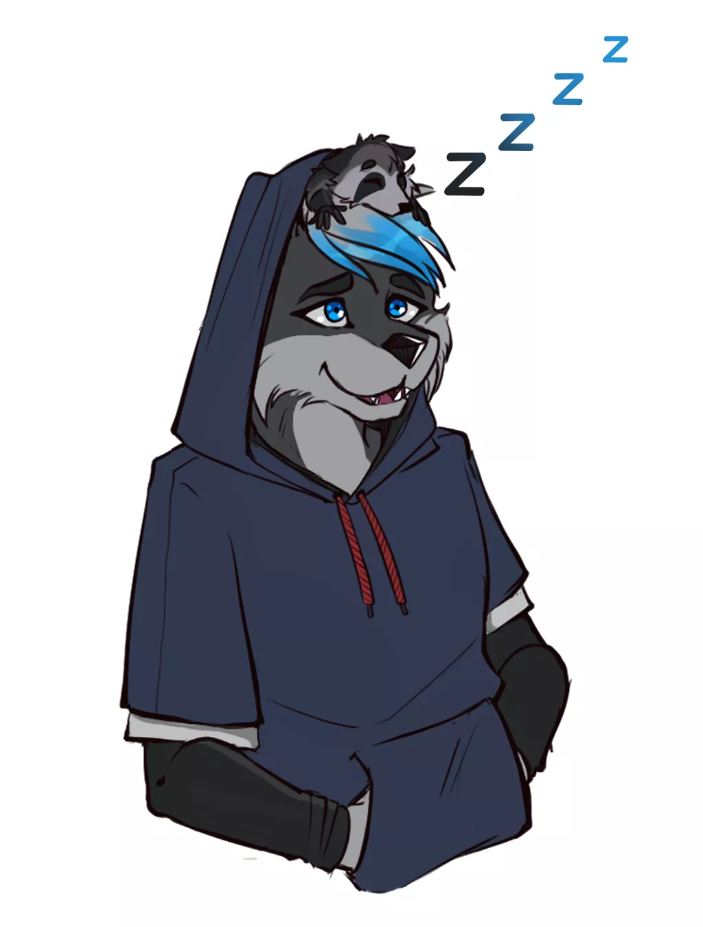 Hey! Silence please, he's mimir.(Sleeping) ||| Art by me, W_Mizky on Twitter
