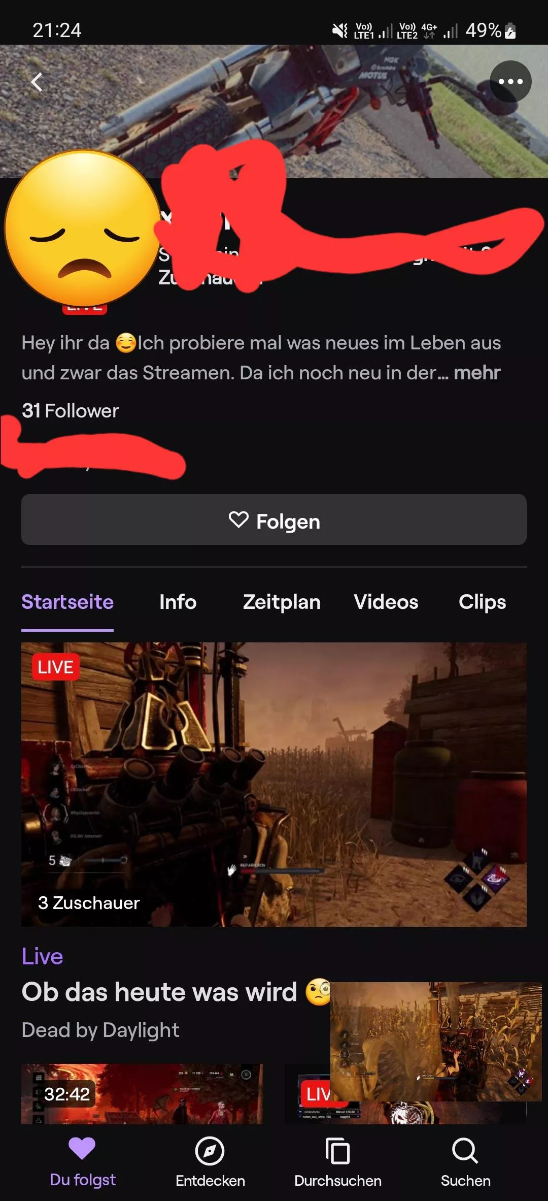 I need help!!I can't follow the person and I don't know why.do you know why the follow button is grayed out?