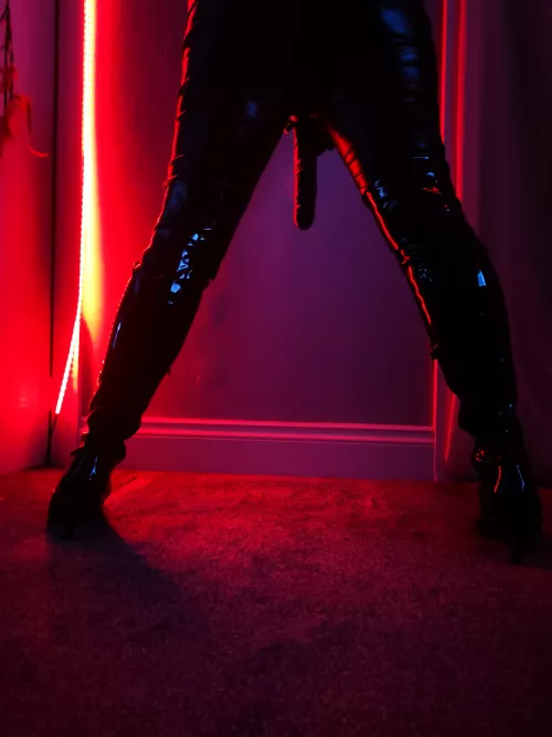 I need something underneath me to worship my lady cock!