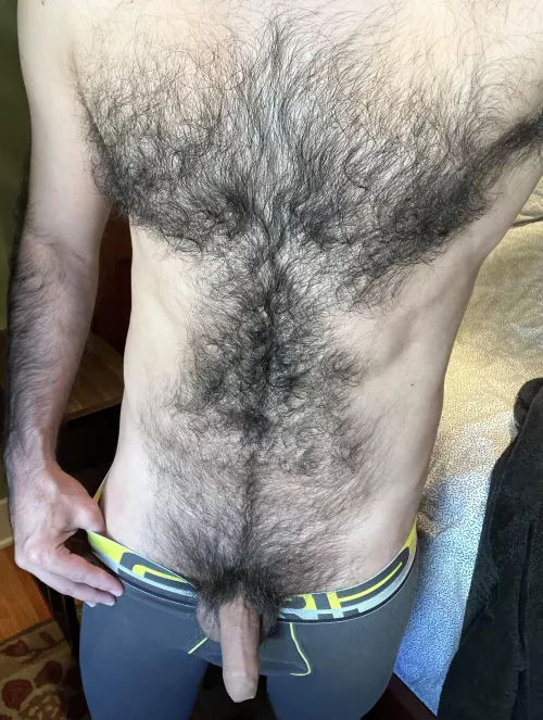 I took my dick fur a run