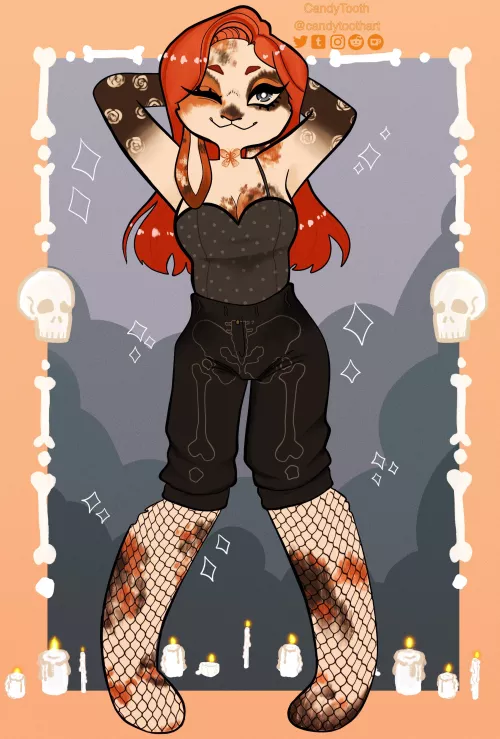 I was tasked with designing a fursona for a commission and I’m SO happy with the result!!!