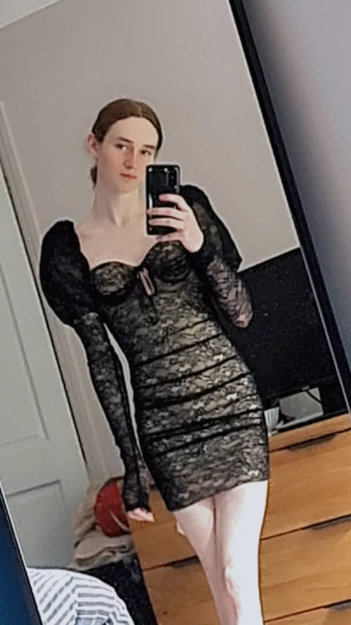 if i wear this and some heels to a gay club, whats the chances me having a caged clitty in the morning after?