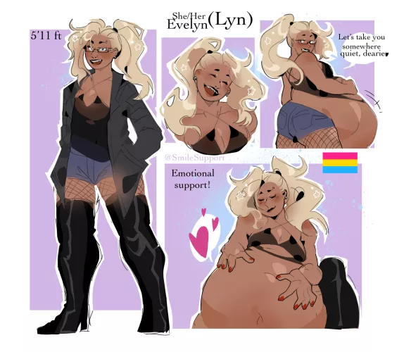 {image} Belly for hire! [oc concept art] [willing] [safe] [same size] by me/SmileSupport