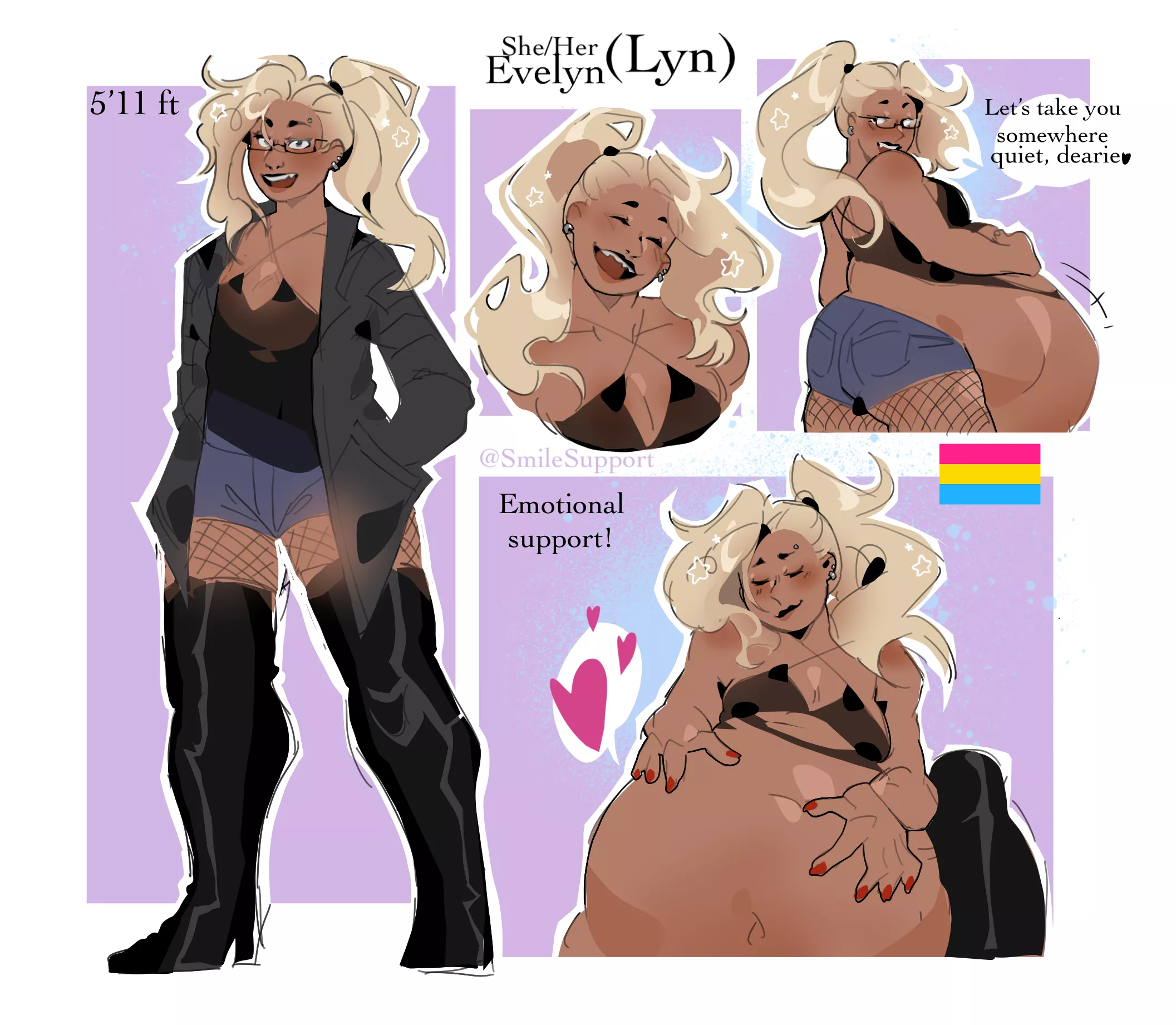 {image} Belly for hire! [oc concept art] [willing] [safe] [same size] by me/SmileSupport