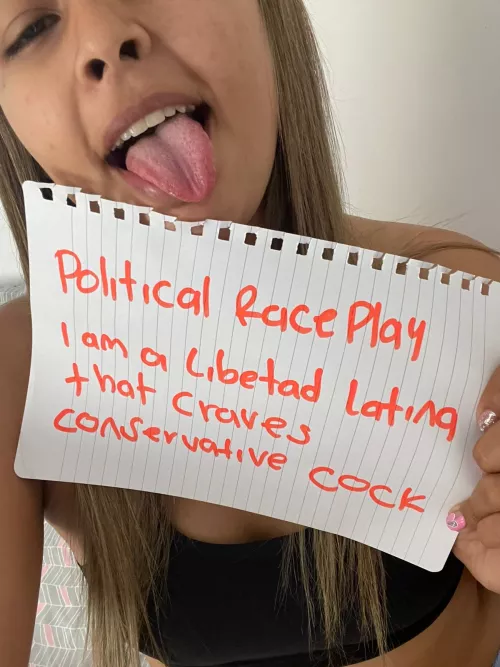 Just realized political raceplay has been erased lol, so ill post here!!!