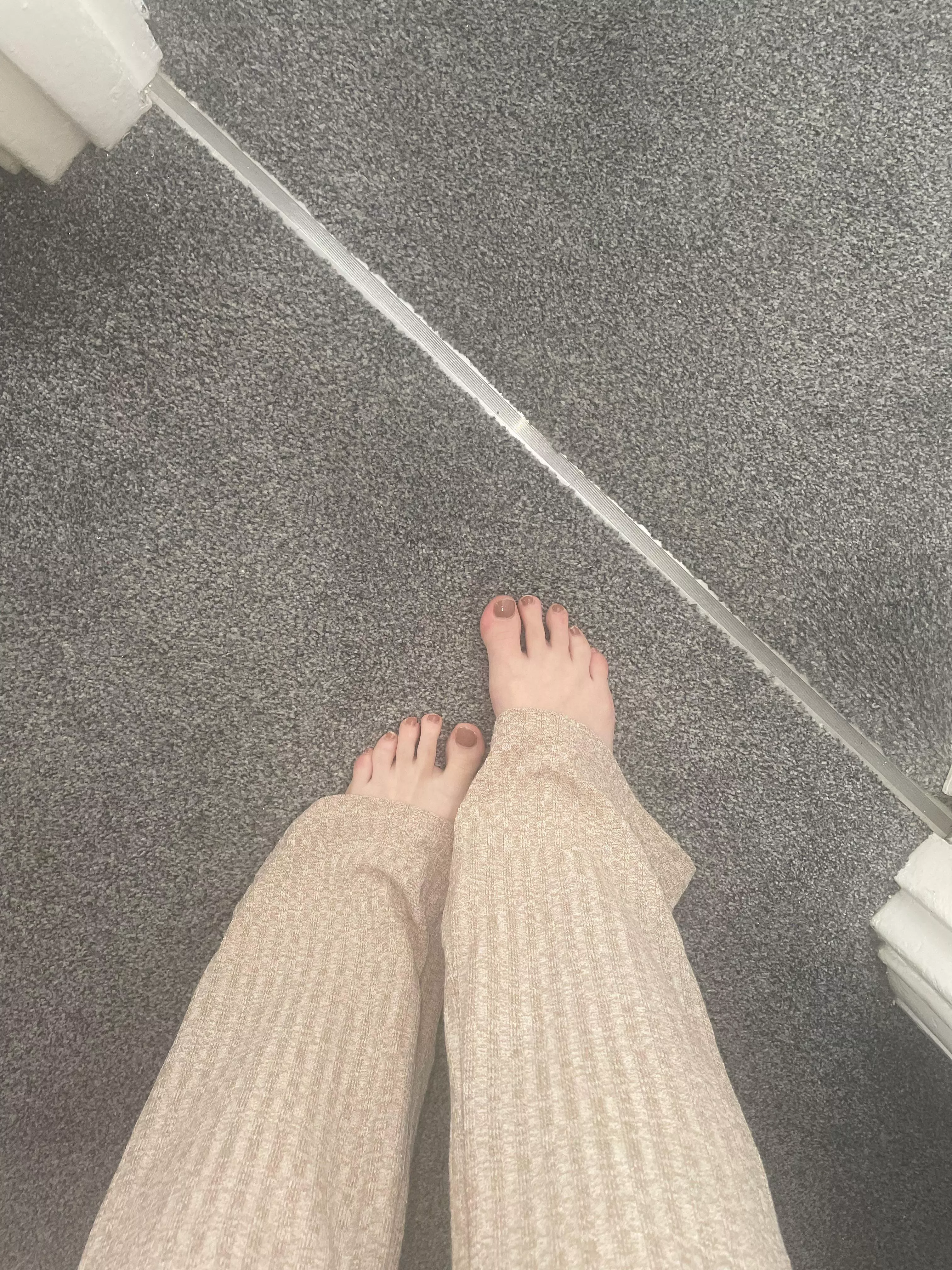 Just some toes popping out