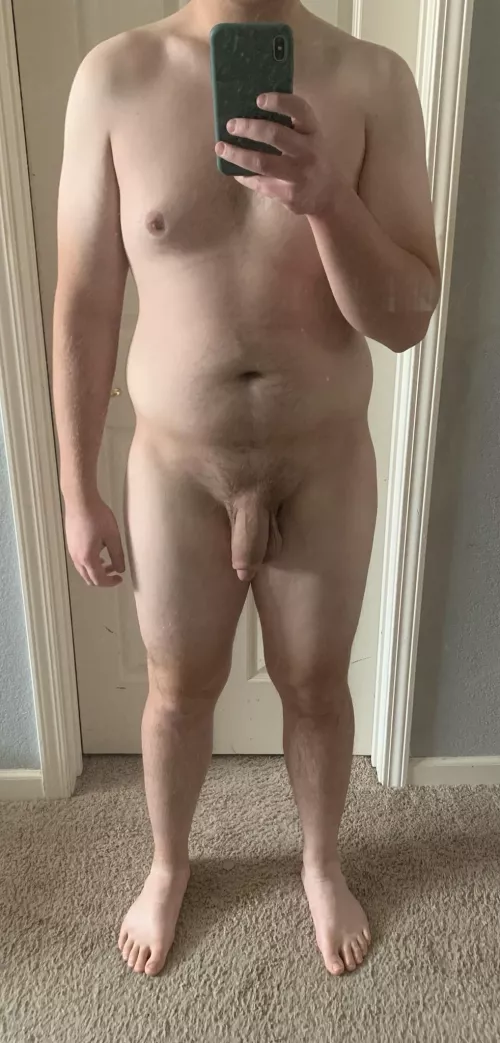 M - 23 - 6’1” - 210lbs. Just a dude on an average day. Have never felt great about my body, why not try to start now :)