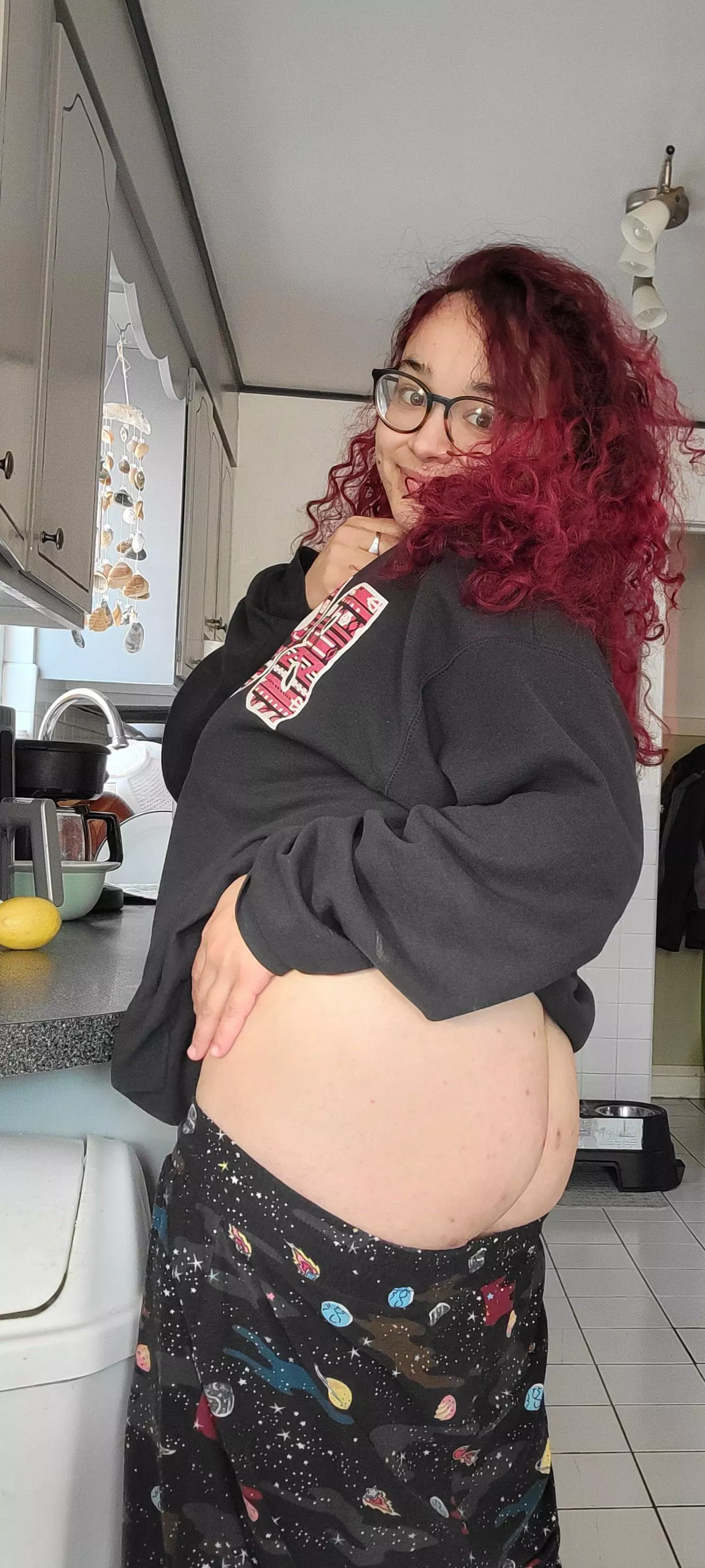 Making coffee, feeling cute! 😊