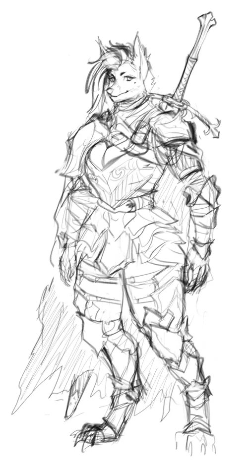Never expected dnd would be the gateway to getting into furry art... but now that i think about it... yeah makes sense. I've dabbled with some kemonomimi or more hybrid creatures, but this is my first proper comm with a furry character. wait... does dra