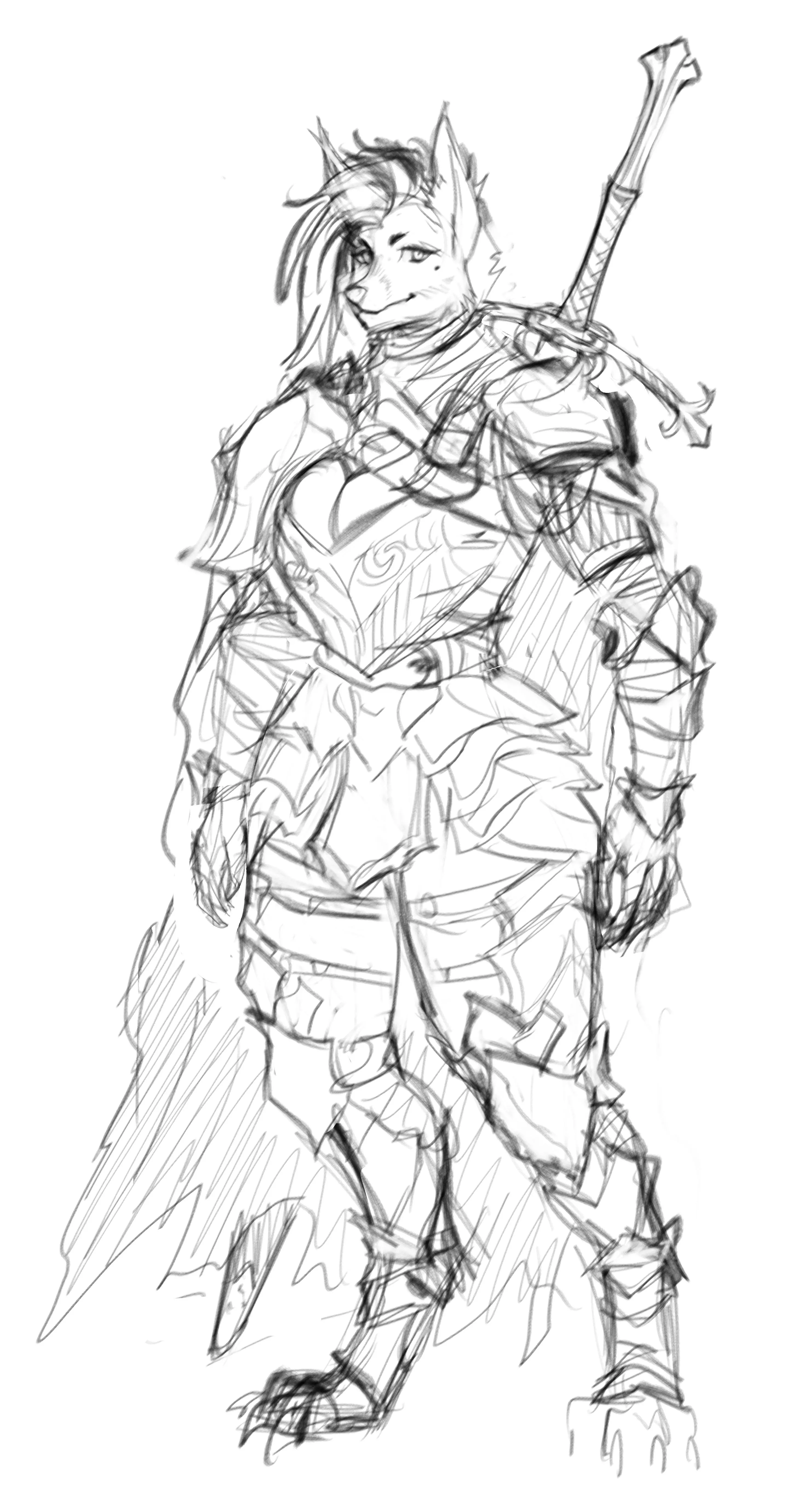 Never expected dnd would be the gateway to getting into furry art... but now that i think about it... yeah makes sense. I've dabbled with some kemonomimi or more hybrid creatures, but this is my first proper comm with a furry character. wait... does dra