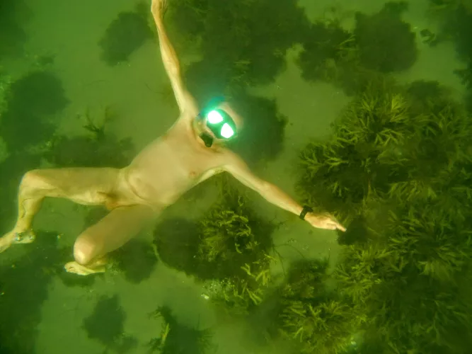 Nude snorkeling is my favourite thing to do