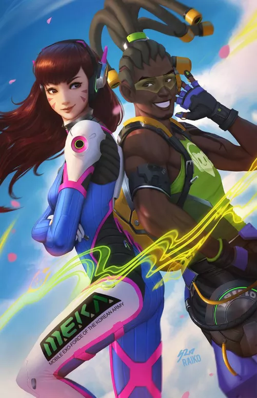 oiled and lathered up, stripped down, who winning the twerk off? D.Va vs Lucio (with prep time)