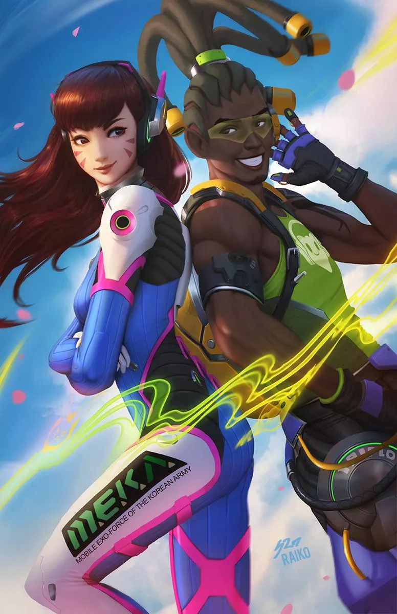 oiled and lathered up, stripped down, who winning the twerk off? D.Va vs Lucio (with prep time)