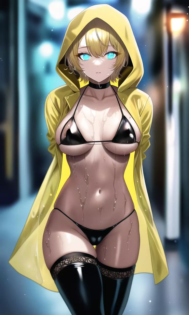 Raincoat & Thigh-Highs