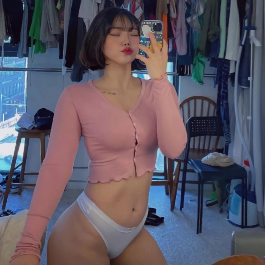 Selfie before getting dressed