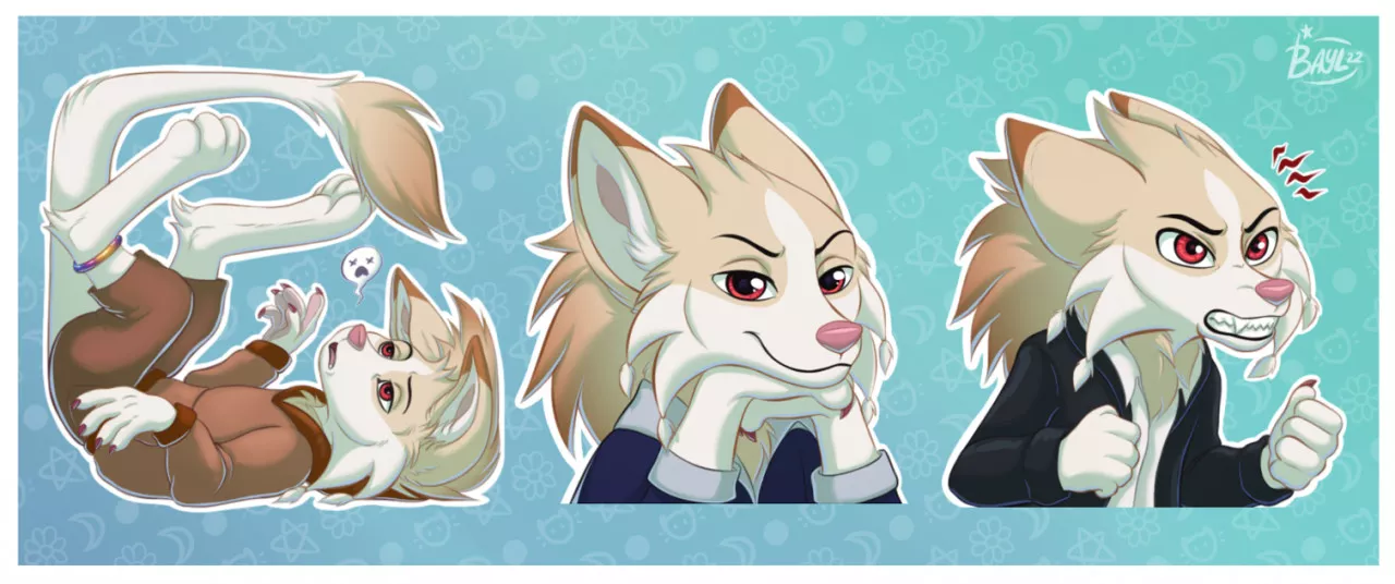 Seraph's stickers [comm] art©Me
