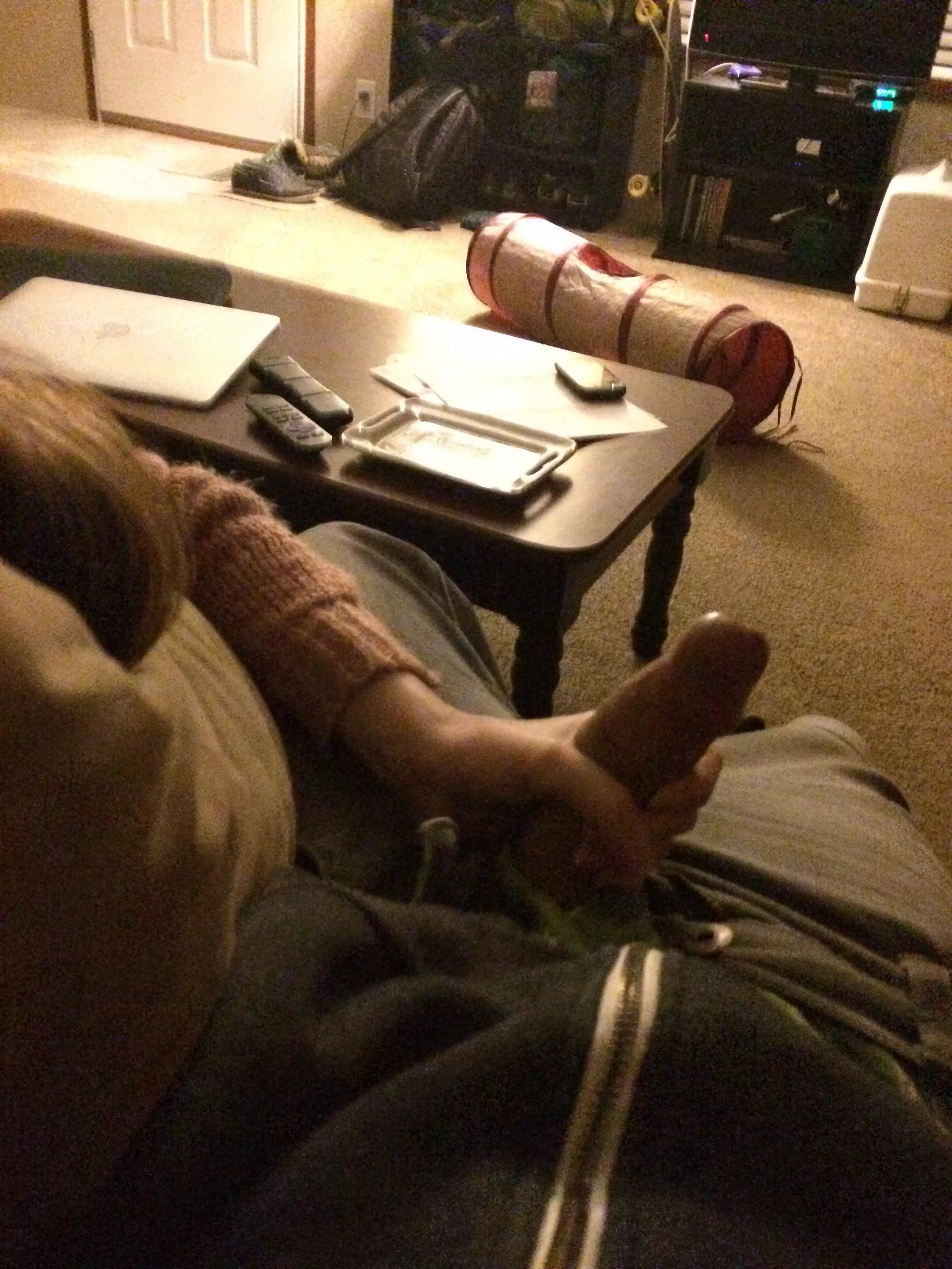 She likes to hold it when she’s stressed