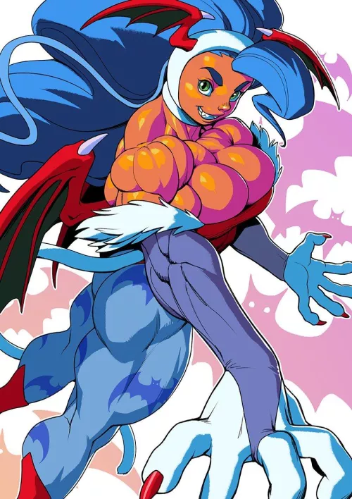 Succubus catgirl (@pokkuti) [Darkstalkers]