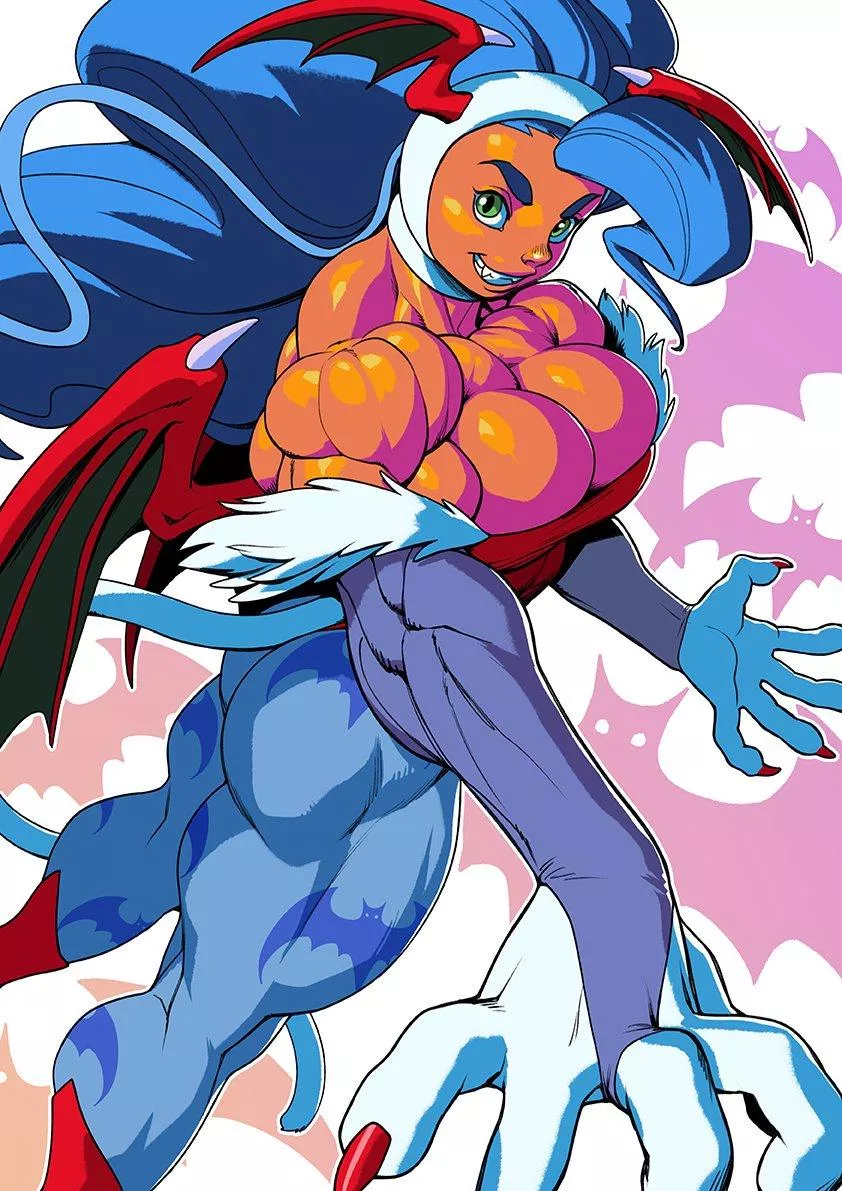 Succubus catgirl (@pokkuti) [Darkstalkers]