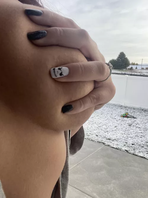 Too early for snow. Never too early to see boobs
