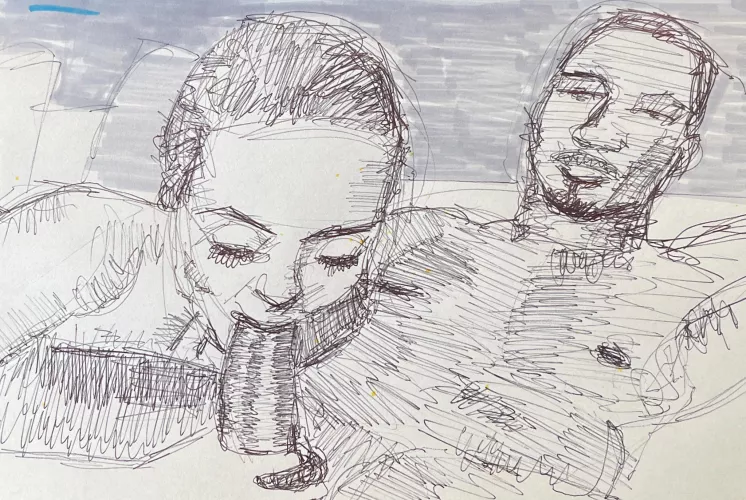 Tu es dur et ma langue est humide, ma bouche est chaude