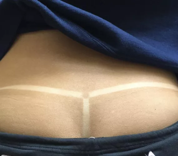 Would love to wear just these tan lines on the beach…