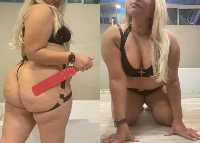 Would you rather be on your knees or see me on mine? [F]