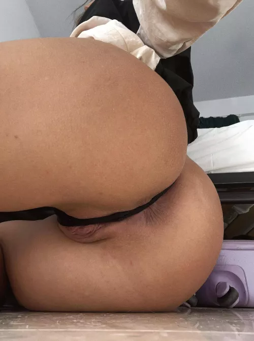 Your face is deep inside of my ass