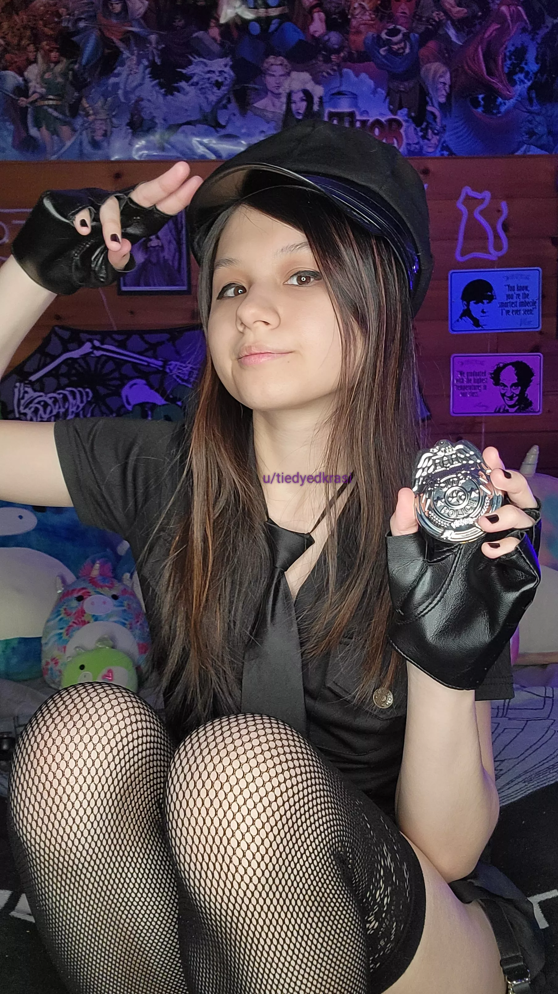 your favorite, local brunette cool cop (cosplay)