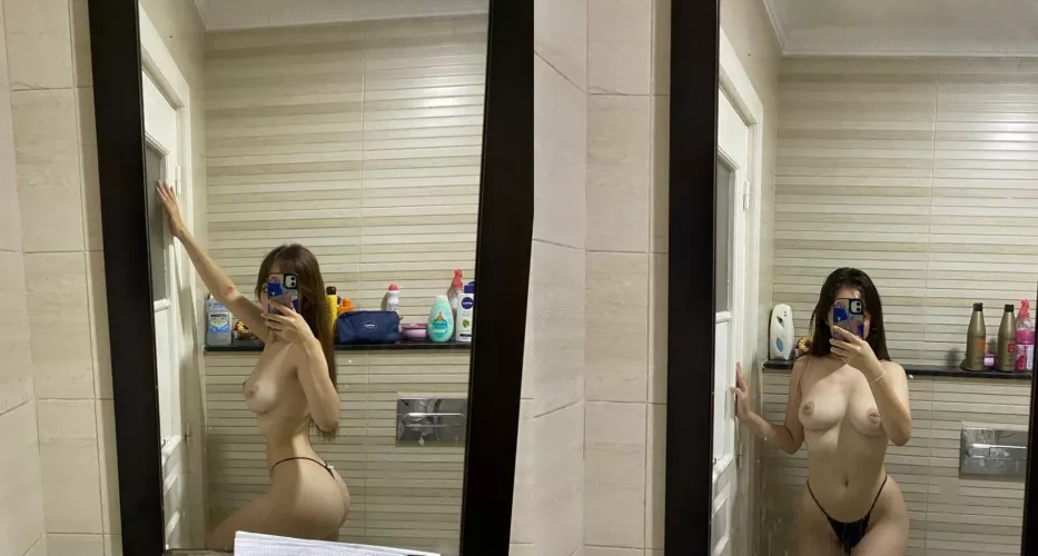 Be(f)ore and after shower :)