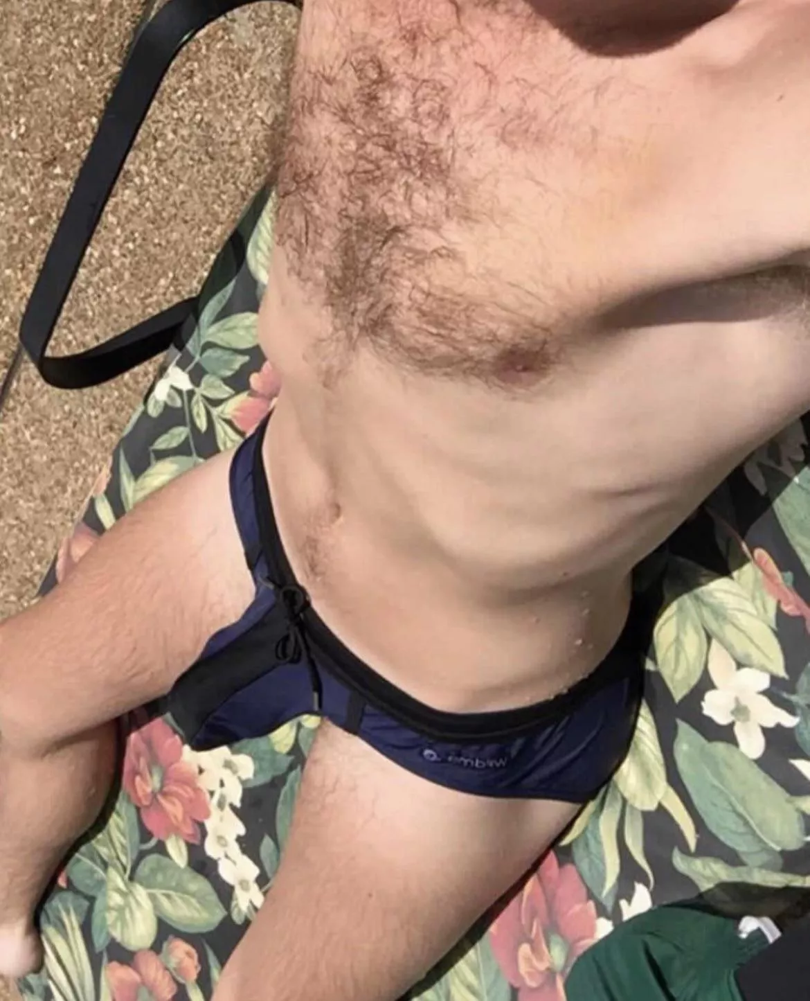 Chilling by the pool