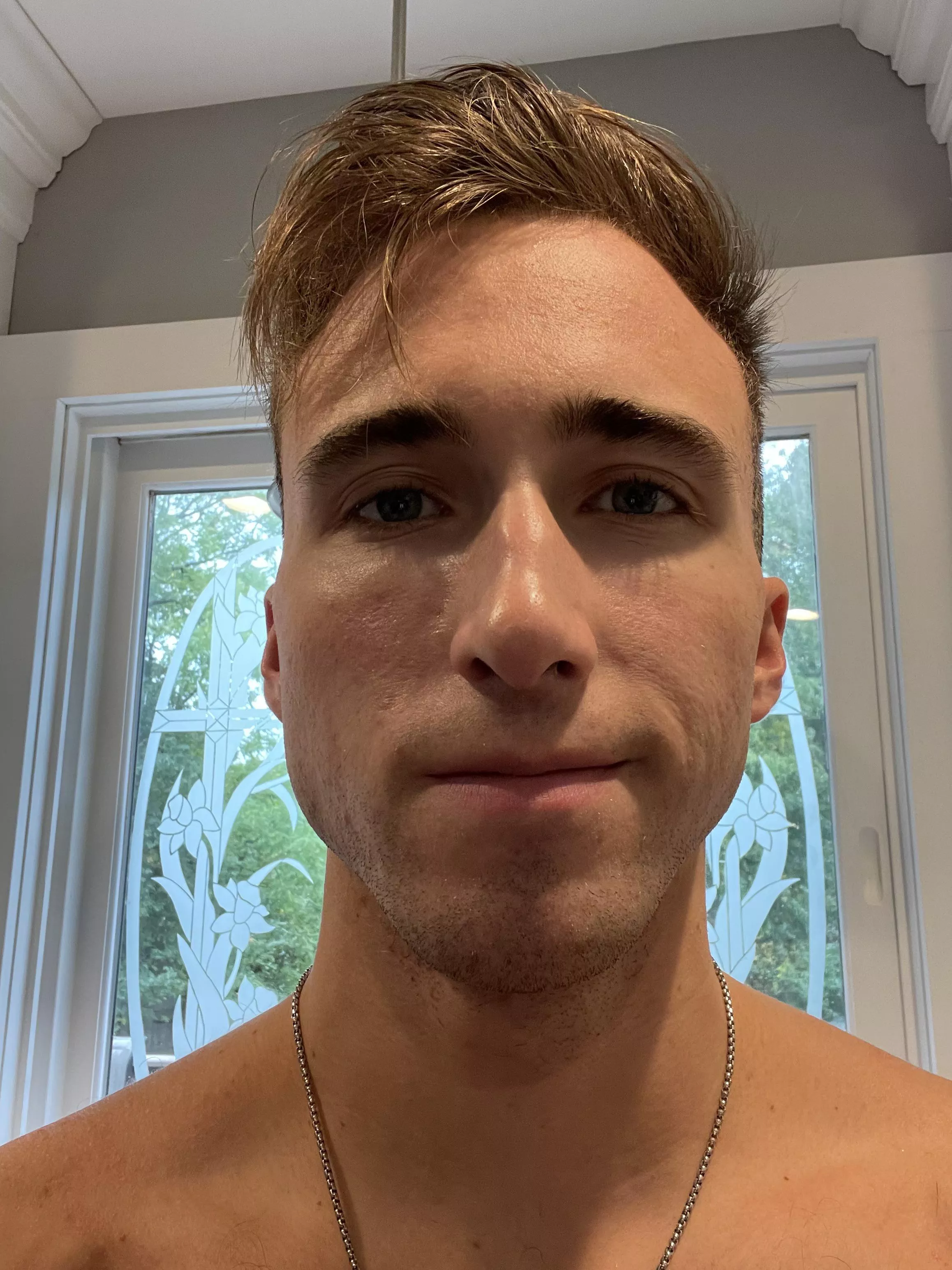 Clean shave 😶 I’m a baby now