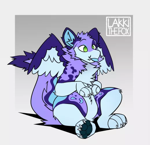Confused derg ⁉️(Art by @LakkiTheFox)