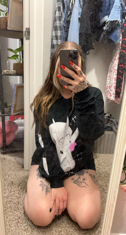 Curious about more? Check my bio for my OF 👀😈