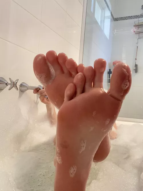Don’t you wanna suck my toes while we take a bath together?