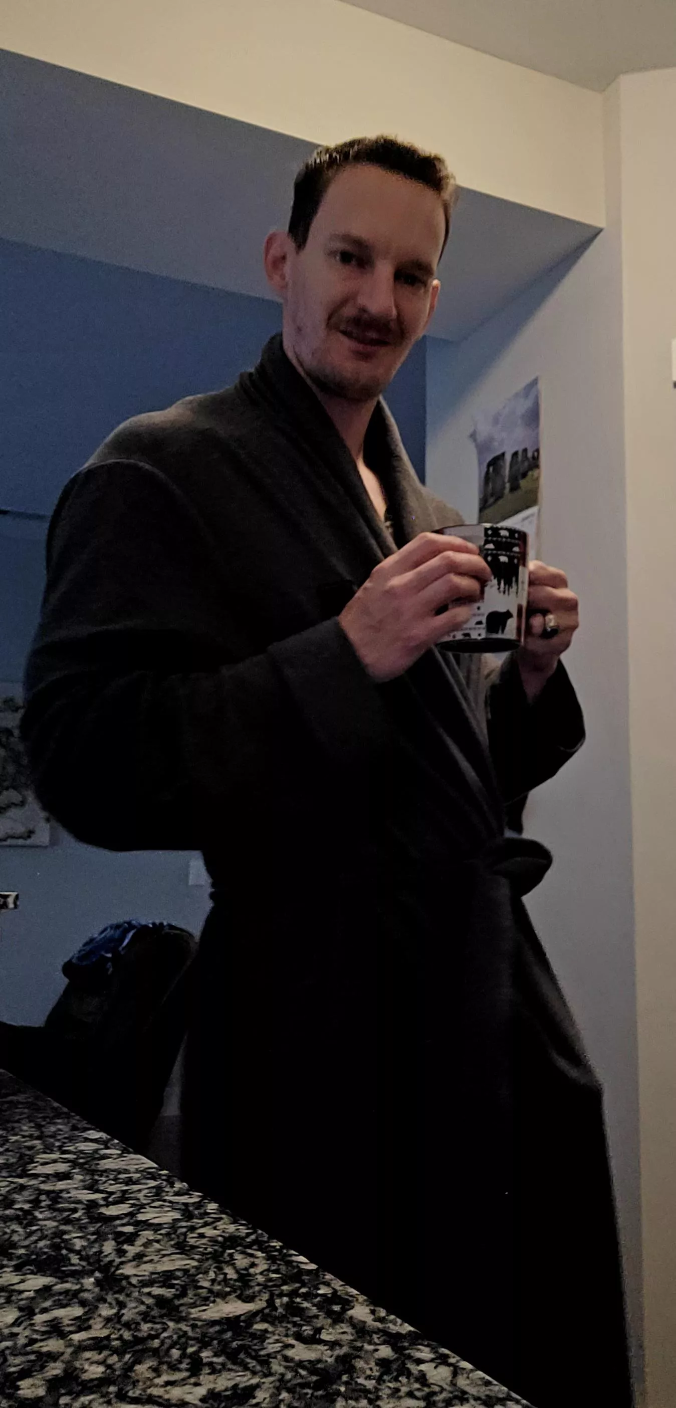 Drinking my morning coffee