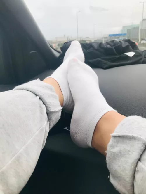 [F] Socks out on the drive. Should I take them off?