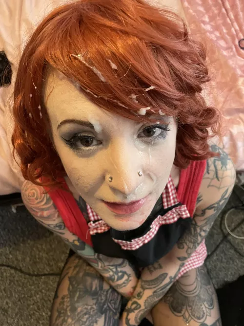 Good job I’m wearing this apron because he wants to go for round 2