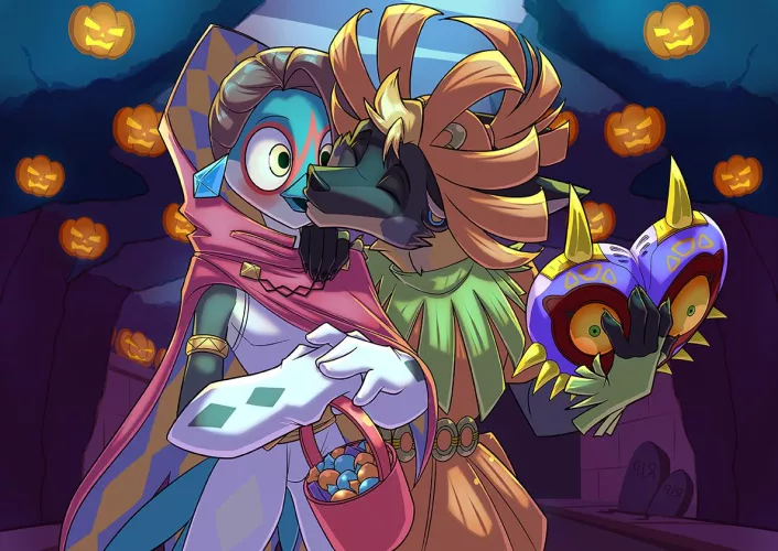 Halloween Full Color Commission (OC). I wish that you like it! x333