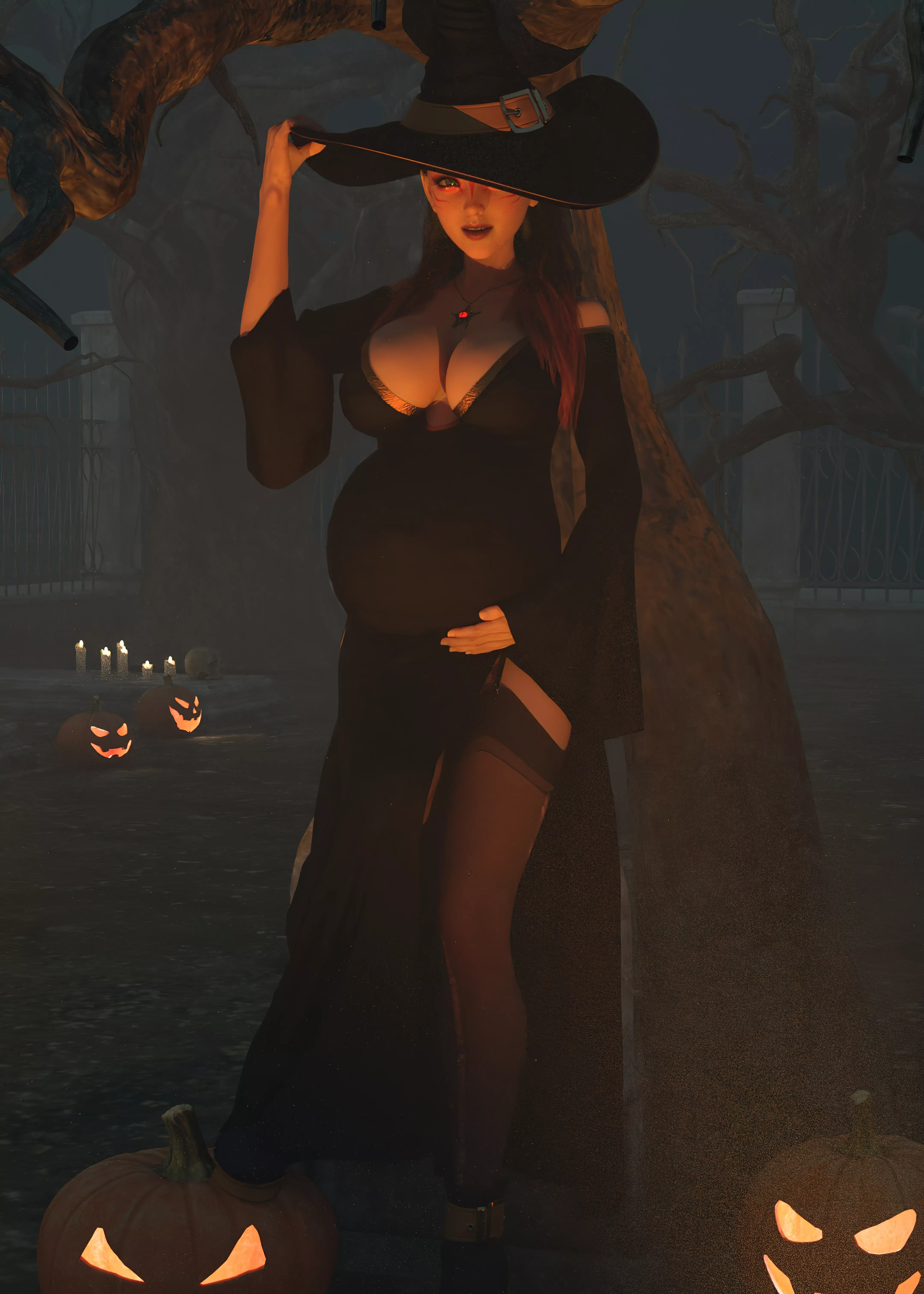 Halloween Night by Pregnant3DArt