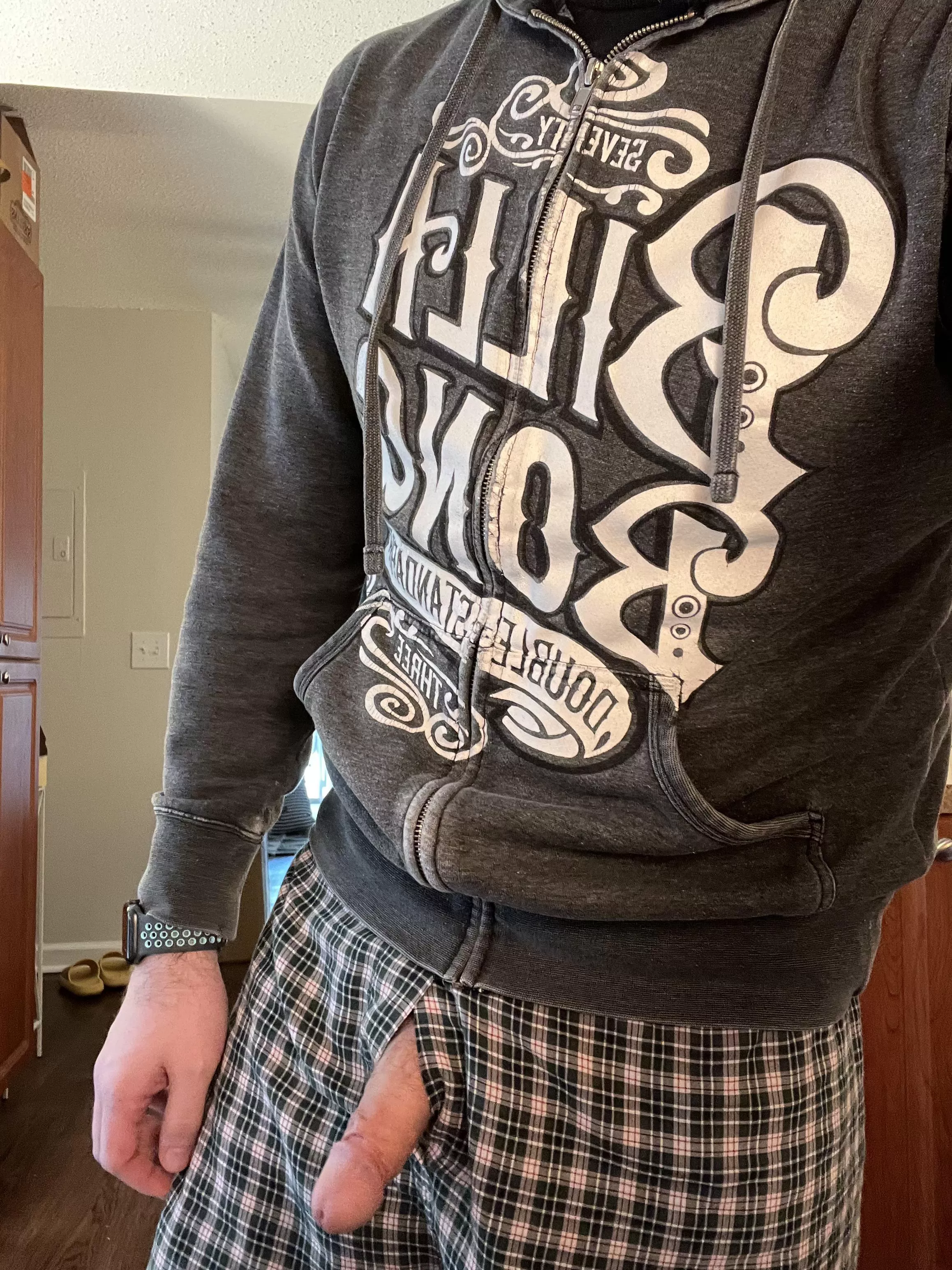 hanging out in the kitchen