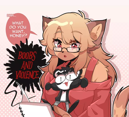 having breakfast with your partner is fun [art by me]