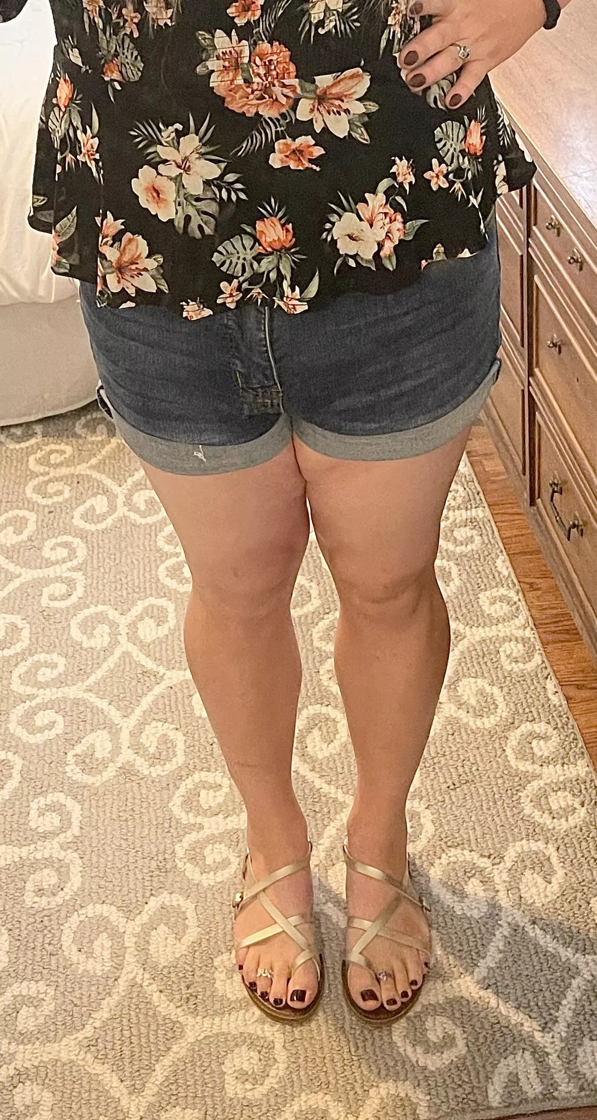 I love these sandals and polish!