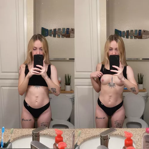 I much rather have them out than in my top