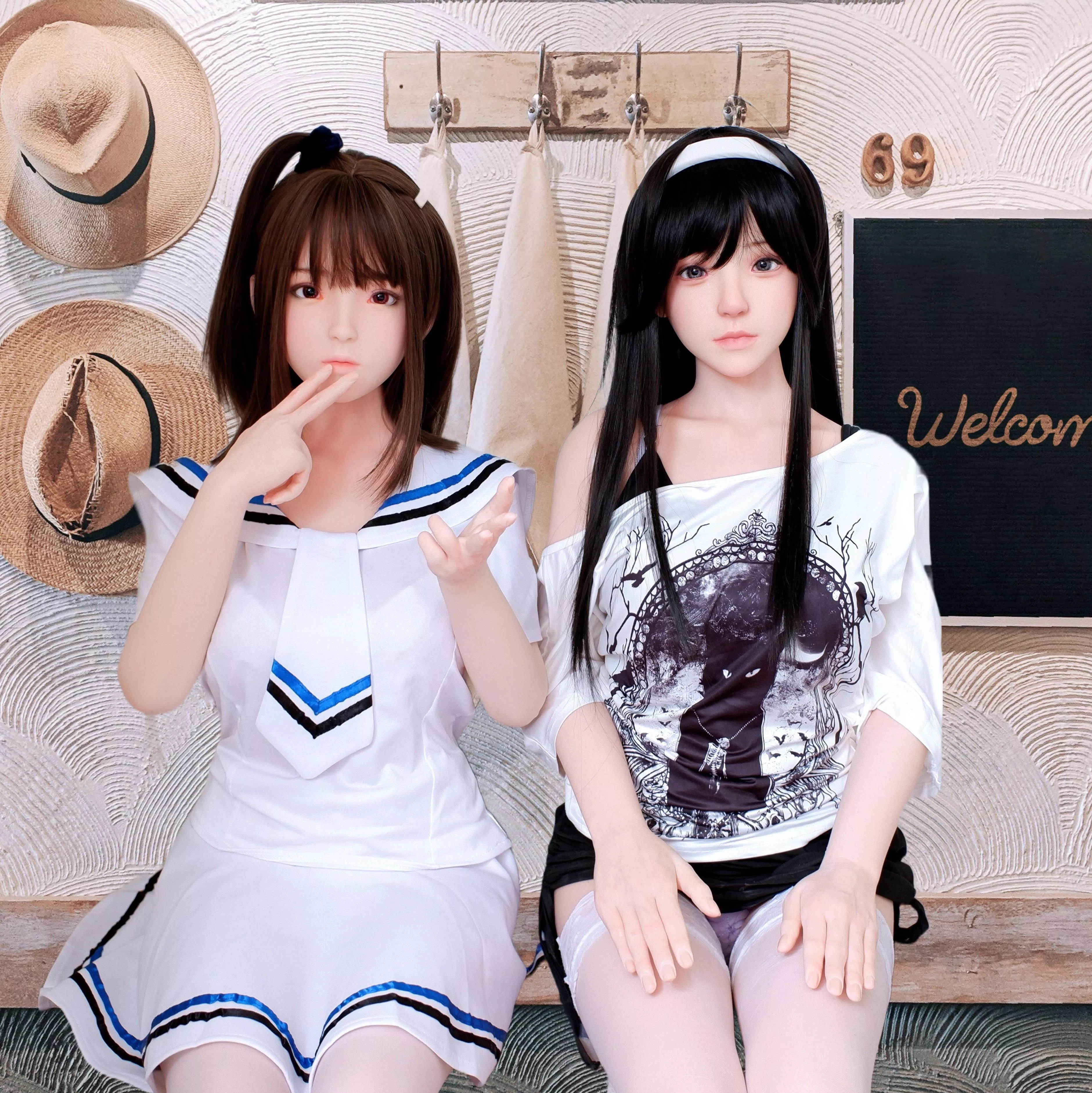 I replaced the doll's eyes. From green to gray, from brown to amethyst